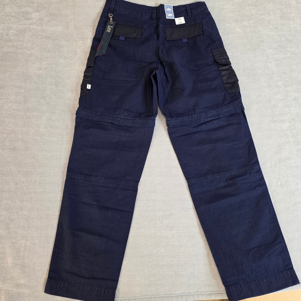 NWT Alpha Industries x Lee Cargo Pants Mens 32x32 Convertible Zip Off Ripstop